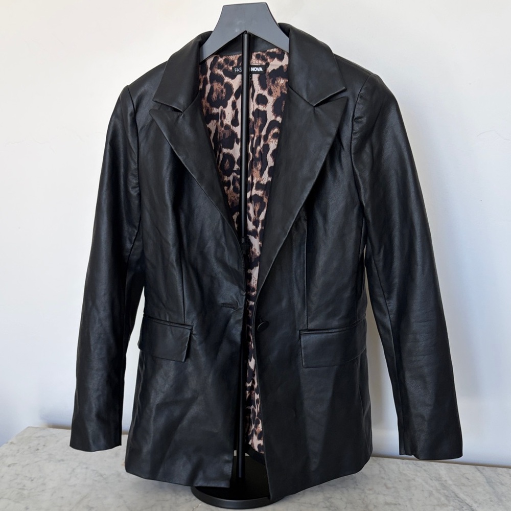 Fashion Nova Animal Print Blazer
